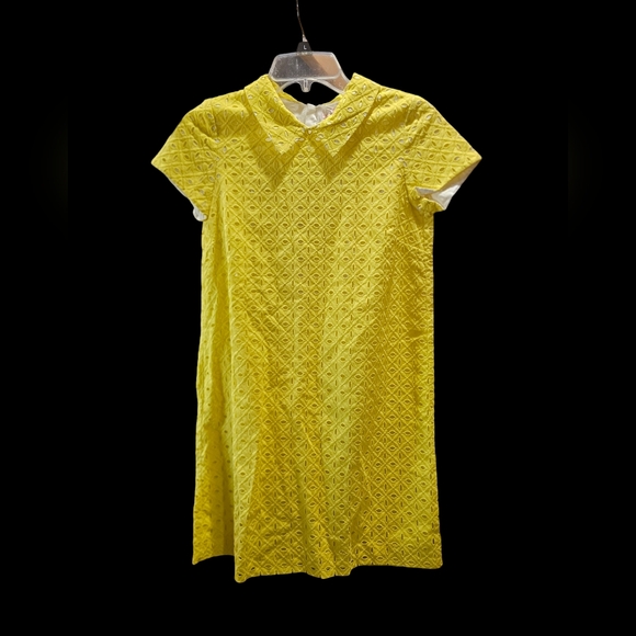 Bonpoint Yellow Eyelet, A-line Dress Size XS NWT MSRP $325 - Picture 2 of 8